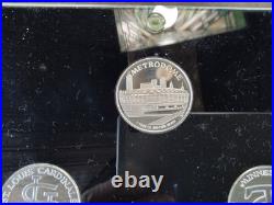 Rare 1987 MN Twins World Seies Collectors Set, 7x1 Troy Oz Coins, 7 oz's Total