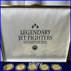 Rare 1995 World's Legendary Jet Fighters $10 Coin Commemorative Collection