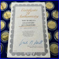 Rare 1995 World's Legendary Jet Fighters $10 Coin Commemorative Collection