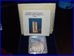 Rare 2001 BAR Coded MS65+ GEM$1 Silver Eagle PCGS WTC World Trade Center 911