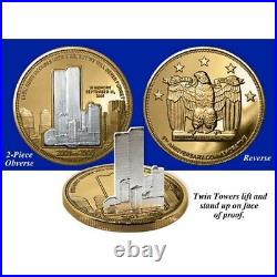 Rare 2001 World Trade Center Twin Towers Commemorative Proof Coin Set
