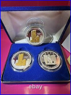 Rare 3x 2007 6th anniversary world trade center commemorative medallion