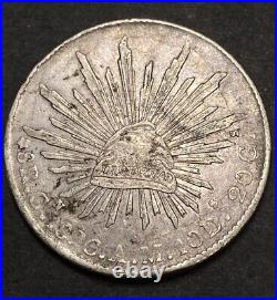 Rare Culiacan 1896 Cn AM Eight Reales Scarce Key Better Date Republic World Coin Rare Culiacan 1896 Cn AM Eight Reales Scarce Key Better Date Republic World Coin