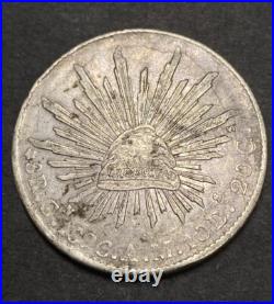 Rare Culiacan 1896 Cn AM Eight Reales Scarce Key Better Date Republic World Coin Rare Culiacan 1896 Cn AM Eight Reales Scarce Key Better Date Republic World Coin