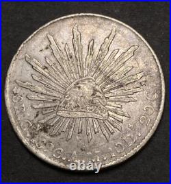 Rare Culiacan 1896 Cn AM Eight Reales Scarce Key Better Date Republic World Coin Rare Culiacan 1896 Cn AM Eight Reales Scarce Key Better Date Republic World Coin
