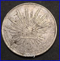 Rare Culiacan 1896 Cn AM Eight Reales Scarce Key Better Date Republic World Coin Rare Culiacan 1896 Cn AM Eight Reales Scarce Key Better Date Republic World Coin