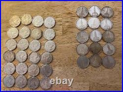 Roll Of 40x (200?) Reichsmark WW2 Third Reich 90% Silver 5 Mark Coins