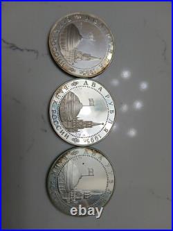 Russia 3 X 2 Ruble 1995 Silver Proof 50 Years Wwii Victory Rare Coins Russia 3 X 2 Ruble 1995 Silver Proof 50 Years Wwii Victory Rare Coins
