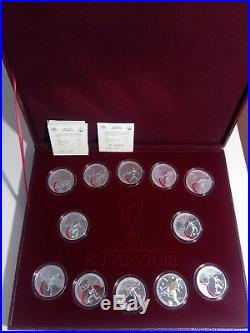 Russia 3x12 rubles 2017 FIFA 2018 Football World Cup 12 coins set Silver PROOF