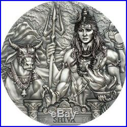 SHIVA Gods Of The World 3 Oz Silver Coin Cook Islands 2019
