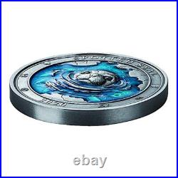 SPOTTED SEAL Underwater World 3 Oz Silver Coin 5$ Barbados 2020