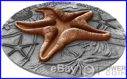 STARFISH World of Fossils 2 Oz Silver Coin 2$ Niue 2019