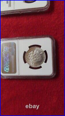 San Marino (Italy) 1990 World Cup Soccer Silver 500 lira Coin NGC MS68