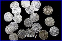 Set Of 5 Madonna & Child Silver Denar 16th Century CE Christian World Coins