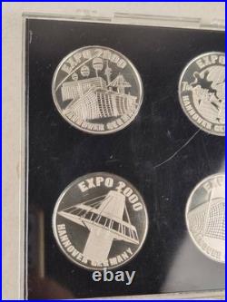 Set of 4 coins from the World Exhibition 2000 in Hannover, Germany