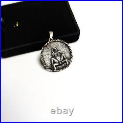 Sex Pendant Art Handmade Relief Jewelry Solid Silver 925 Adult Couple Item