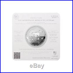 Silber Nashorn / Rhino 2015 Proof 1 oz. 9999 Silver Wonderful World 01 Coin PP