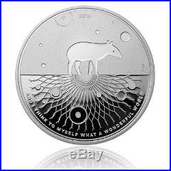 Silber Tapir 2016 Proof 1 oz. 9999 Silver Wonderful World 02 Bullion Coin PP