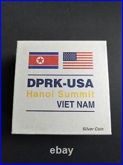 Silver Coin #1 Hanoi Summit World Peace with COA