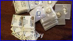 Silver US and World Coins Grab bag Lot 90% AG High grade PF70 MS69 14 COINS