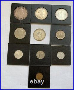 Slovakia Wwii 10 Coins Set 4 Silver 1939-1944