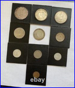 Slovakia Wwii 10 Coins Set 4 Silver 1939-1944