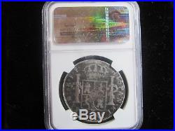 Spanish SILVER 8 Reale El Cazador Shipwreck coin that changed the World NGC