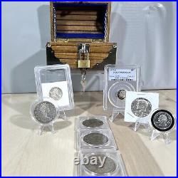 Stacker Handcrafted Treasures Chest Filled with US Silver & World Silver Coins