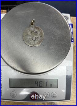 Swiss Love Token 1844 Large World Silver Coin Pendent
