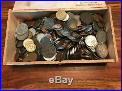 T2 Lot of 6+ Pounds World Coins + over 1 Troy ounce Silver