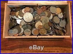 T2 Lot of 6+ Pounds World Coins + over 1 Troy ounce Silver