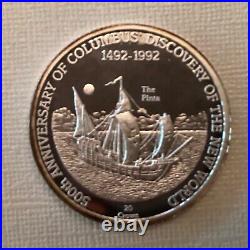 TEN 1989 Turks & Caicos Islands 20 Crowns Columbus Discovery of The New World