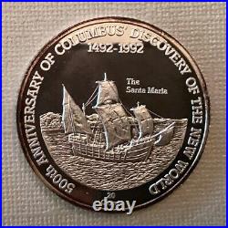 TEN 1989 Turks & Caicos Islands 20 Crowns Columbus Discovery of The New World