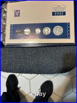 THE WORLD WAR ll COIN & STAMP COLLECTION SILVER IS 90% SEE MY NOTES IN COND