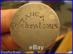 Tanganyika Tanga 1919 Peace Celebrations engraved German East Africa Silver Coin