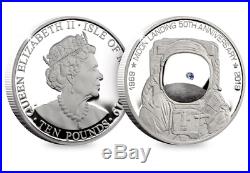 The 2019 Moon Landing Silver Proof 5oz Coin Ltd Etd 100 worldwide