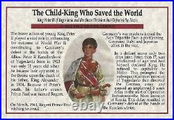 The Child King Who Saved The World From The Nazis 2 Silver Coins COA & Story