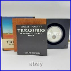 The Perth Mint 2014 Treasures of the World- Australia Gold 1oz Silver Proof Coin