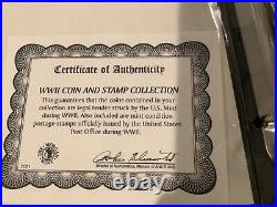 The World War II Coin and Stamp Collection. Silver Coins, Steel Penny A24.38