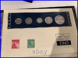 The World War II Coin and Stamp Collection. Silver Coins, Steel Penny A24.38