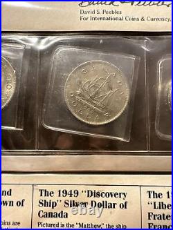 The World's Greatest Silver Coin Collection Coa Rare Album 6 Coins