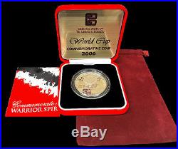 Trinidad & Tobago 2006 World Cup Commemorative 100 Dollars Silver Coin B. U
