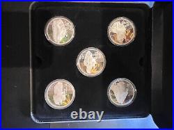 Tuvalu 2010 Battle Tanks of World War II 5-Coin $1 Pure Silver Dollar Proof Set