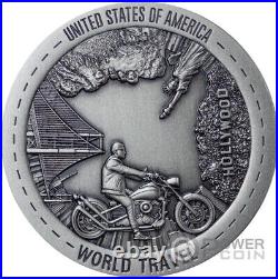 UNITED STATES World Travel 1 Oz Silver Coin 2$ Niue 2024