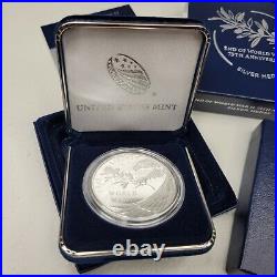US Mint End of World War II 75th Anniversary American Eagle Silver Proof Coin