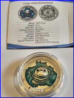 Underwater World 3oz Silver 7 Coin Series 2018-2021 By MDM Complete Series