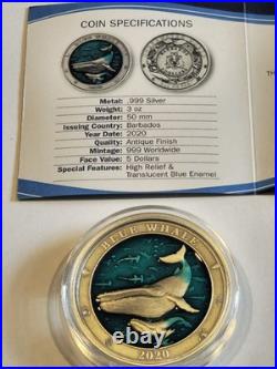 Underwater World 3oz Silver 7 Coin Series 2018-2021 By MDM Complete Series