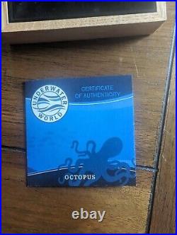 Underwater World barbados silver coin 2021 Octopus