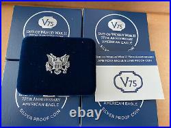V75 End of World War II 75th Anniversary American Eagle Silver Proof Coin 2020 1
