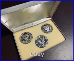 VINTAGE Chicago Bulls Trio'91-'93 NBA World Champions One Troy Oz Silver Coins VINTAGE Chicago Bulls Trio'91-'93 NBA World Champions One Troy Oz Silver Coins